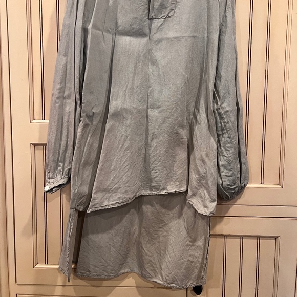 Ewa i Walla Linen High/Low Linen Tunic Lagenlook - Picture 6 of 6